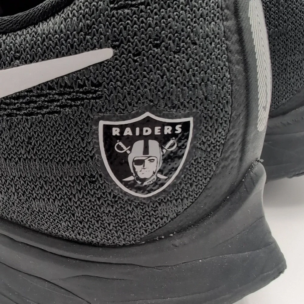 Las Vegas Raiders Nike Air Zoom Pegasus 36 Shoes Mens Size 11.5 CI1942-001 Black